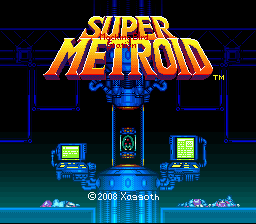 Super Metroid - MockingBird Station Title Screen